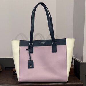 Kate Spade Lavender and Cream Tote